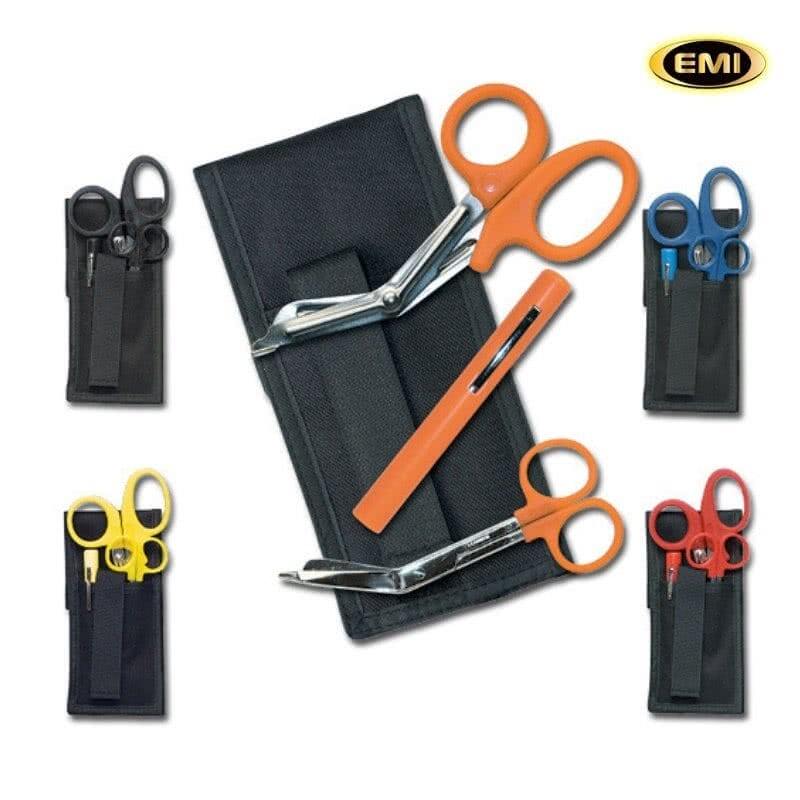 EMI - Emergency Medical Colormed Basic Scissor, Penlight, Holster Set - Tactical & Duty Gear
